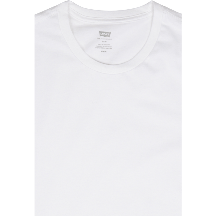 Slim 2pk Crewneck 1 Two-pack Tee White + White