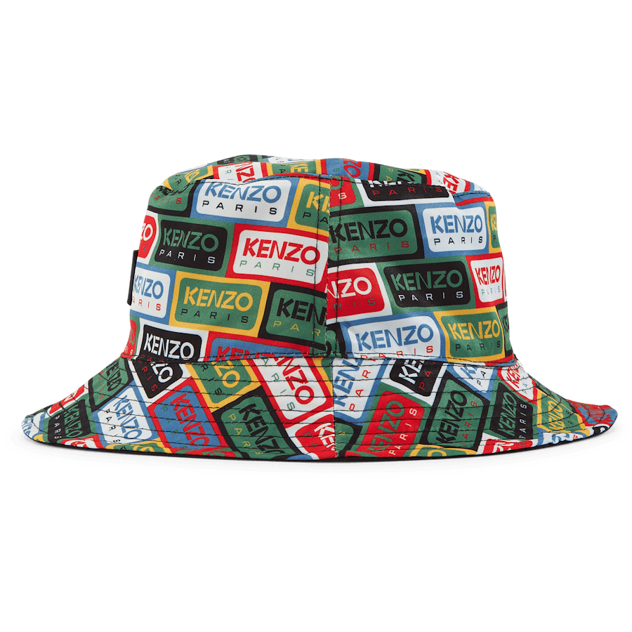 Kbelíková čepice Kenzo Label Multicolor