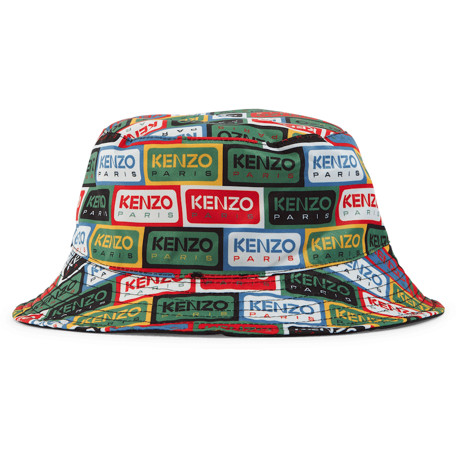 Kbelíková čepice Kenzo Label Multicolor