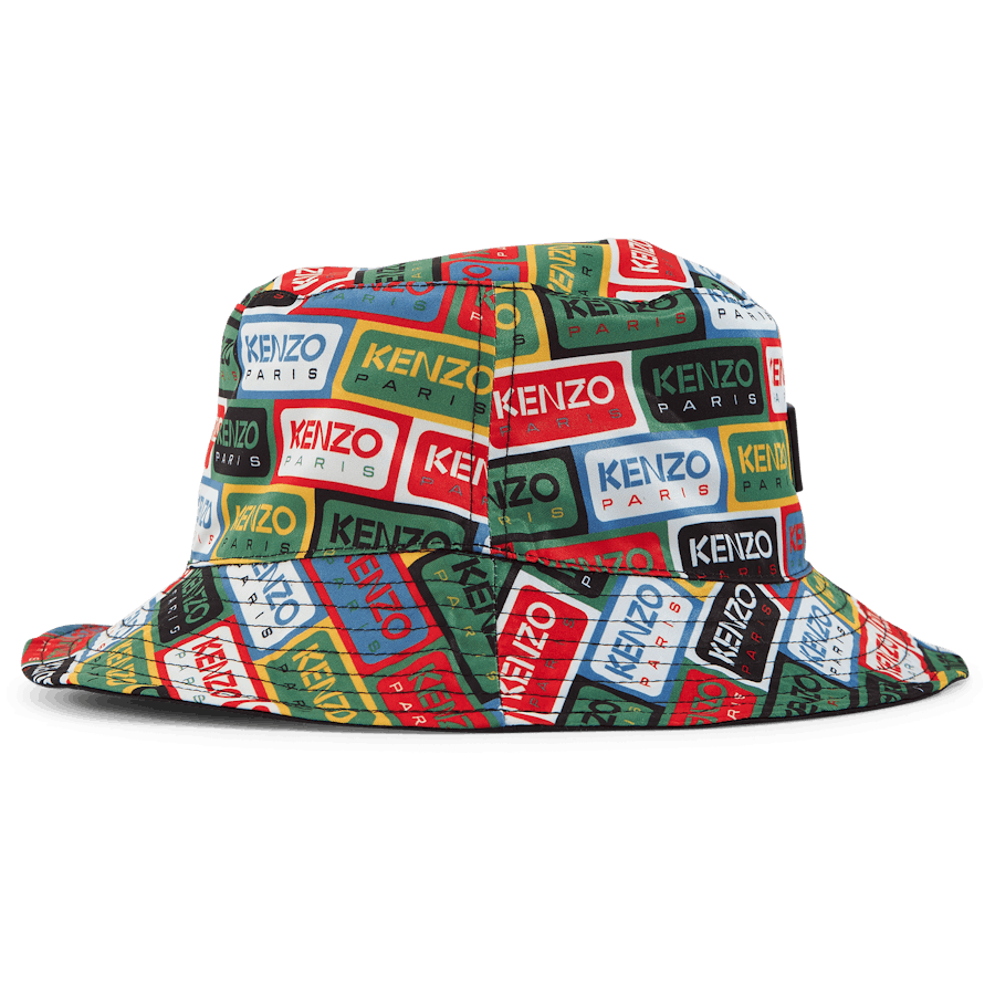 Kbelíková čepice Kenzo Label Multicolor