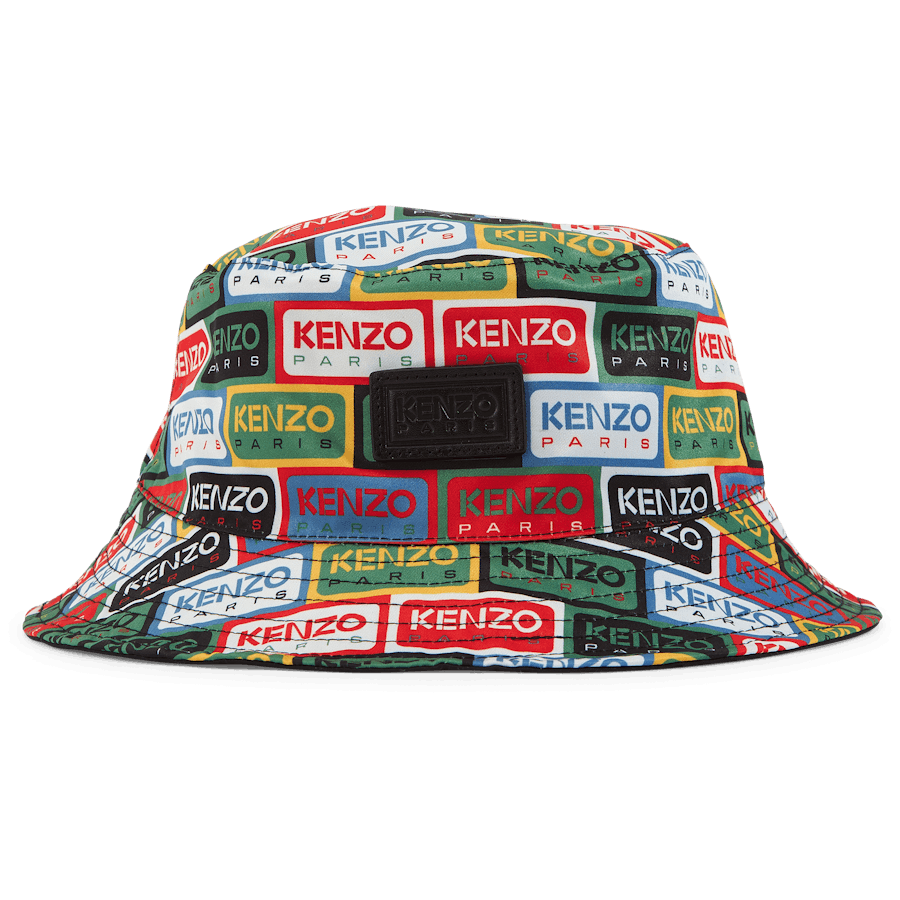 Kbelíková čepice Kenzo Label Multicolor