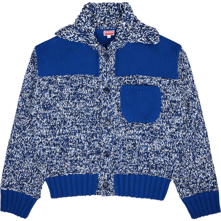 Cardigan Kenzo Paris 3D Bleu Nuit