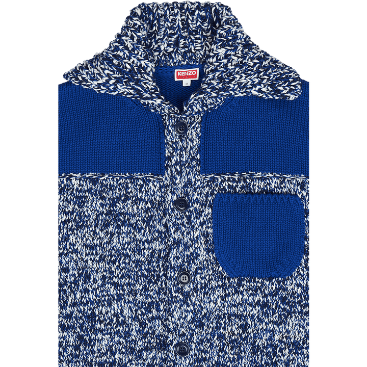 Cardigan Kenzo Paris 3D Bleu Nuit
