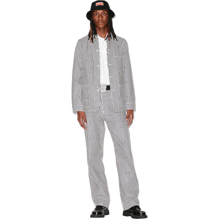 Denim Pants Kenzo Pixel Rinse Blue Denim