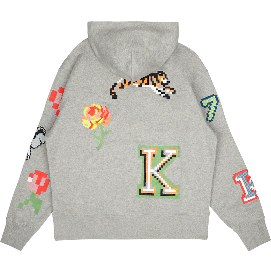 Sweat Kenzo Pixel Pearl Grey