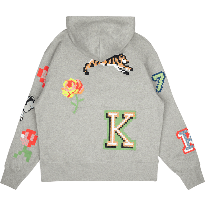 Sweat Kenzo Pixel Pearl Grey