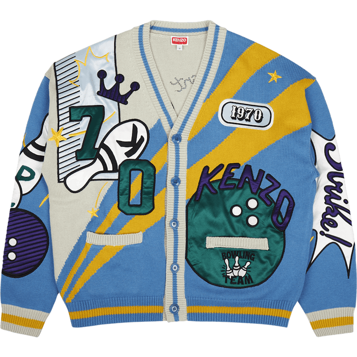 Cardigan Bowling Elephant Cyan