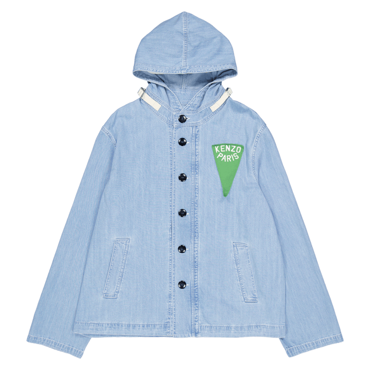 Parka Nautical Stone Denim bleu décoloré
