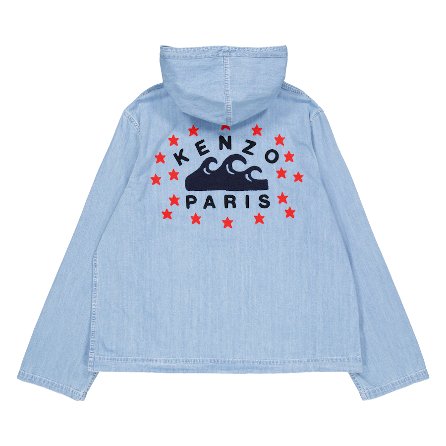 Parka Nautical Stone Denim bleu décoloré