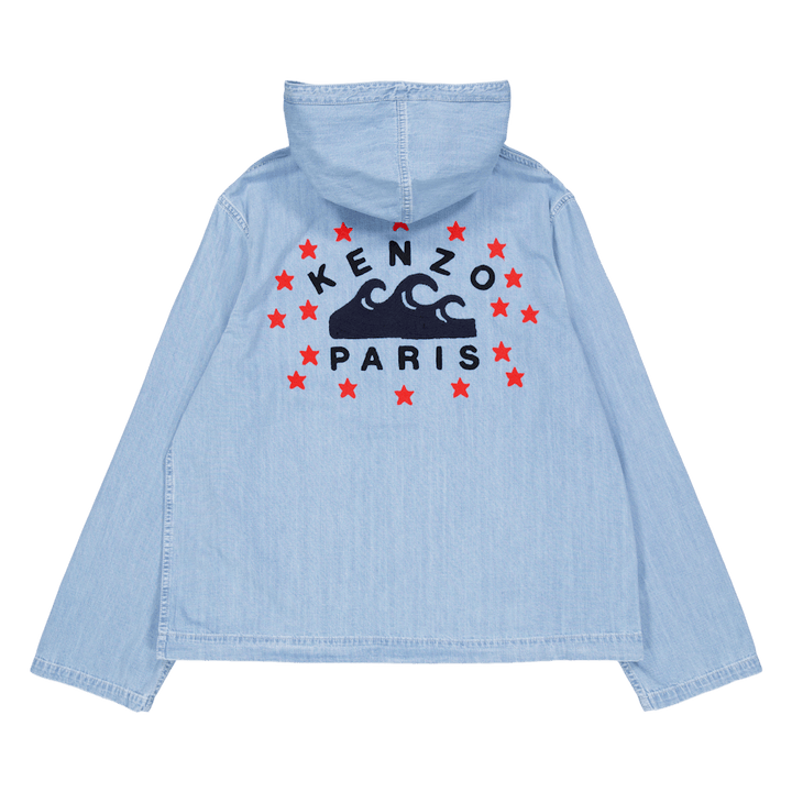 Parka Nautical Stone Denim bleu décoloré