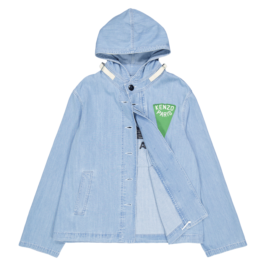 Parka Nautical Stone Denim bleu décoloré