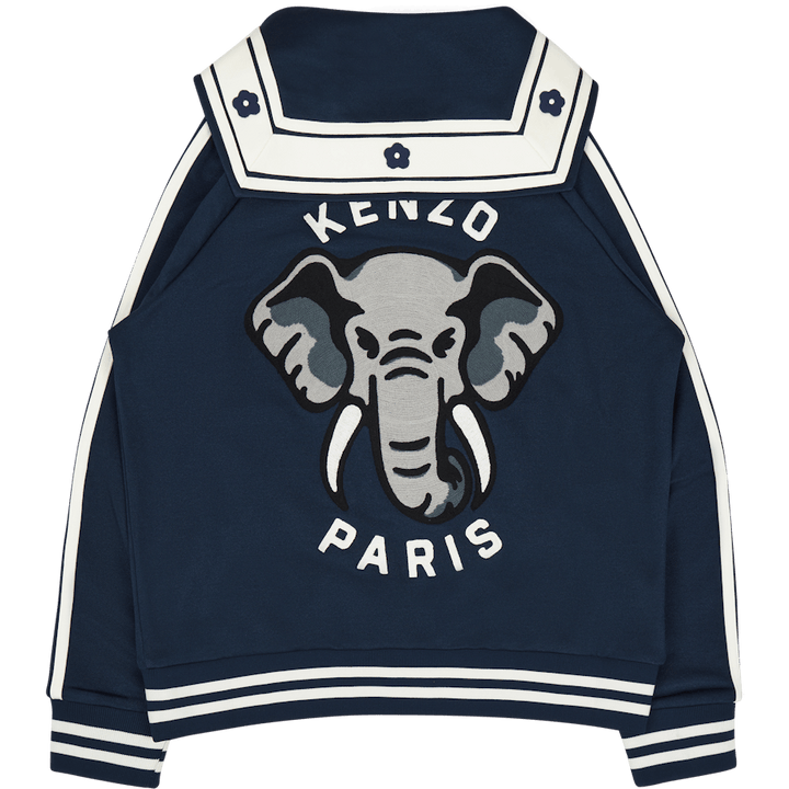 Zip Up Sweatshirt Ken Zo Midnight Blue