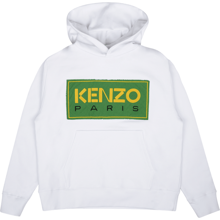 Hoodie Tricolor Kenzo Paris White