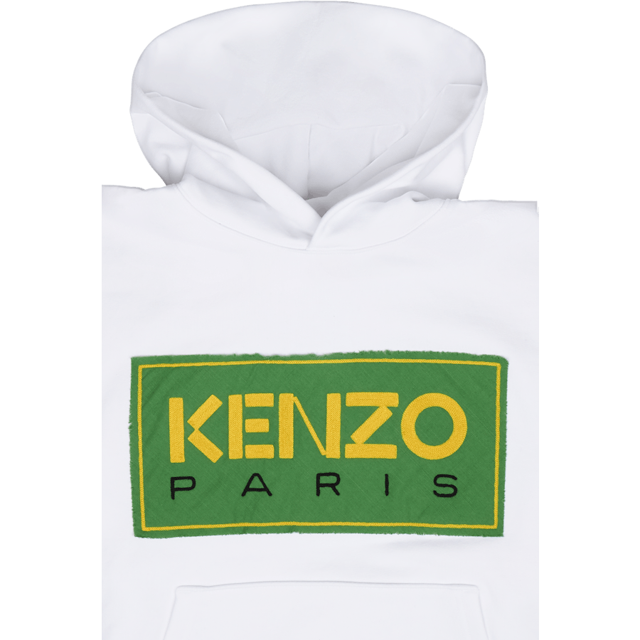Hoodie Tricolor Kenzo Paris White
