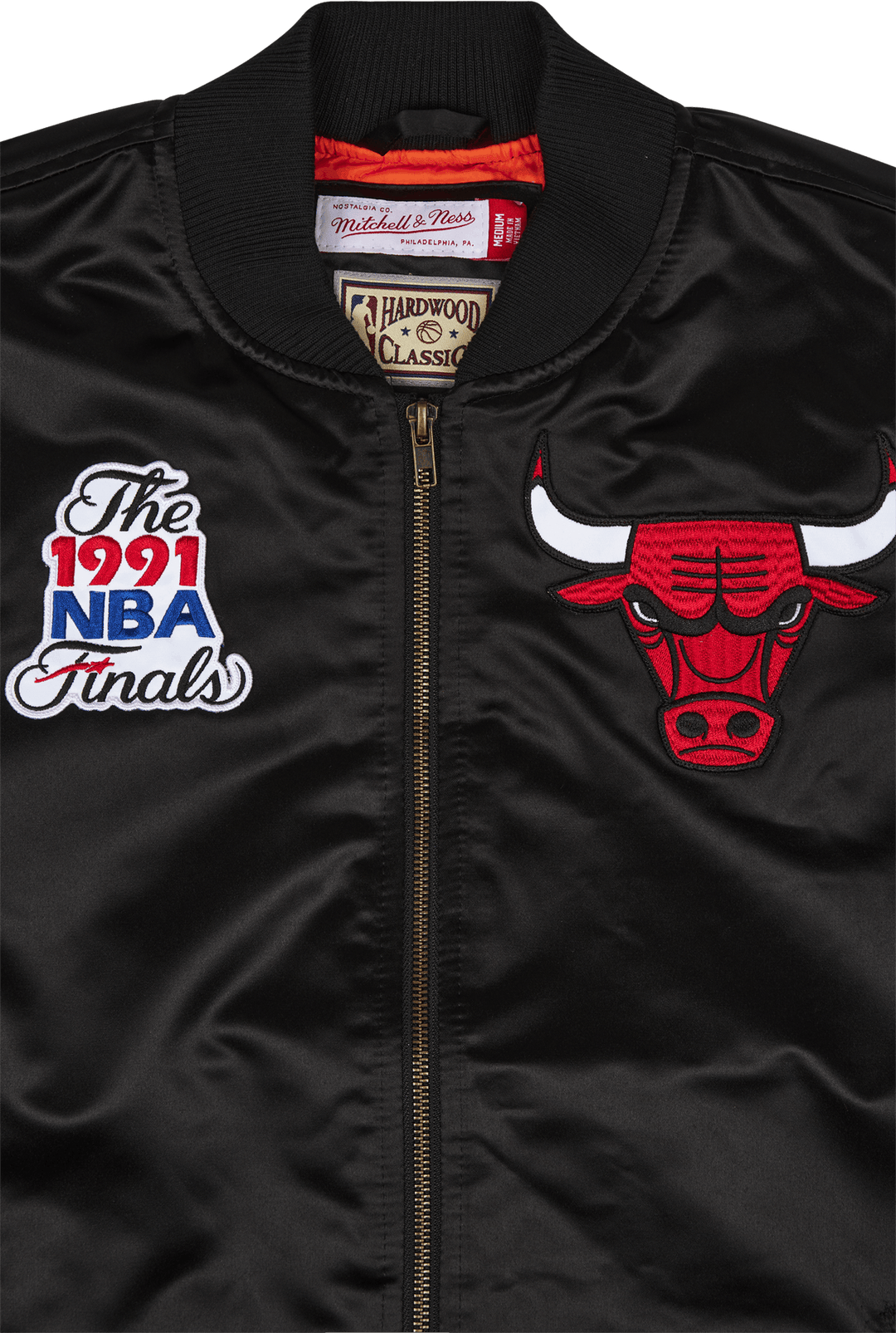 Bulls Flight Satin Bomber Jacket
