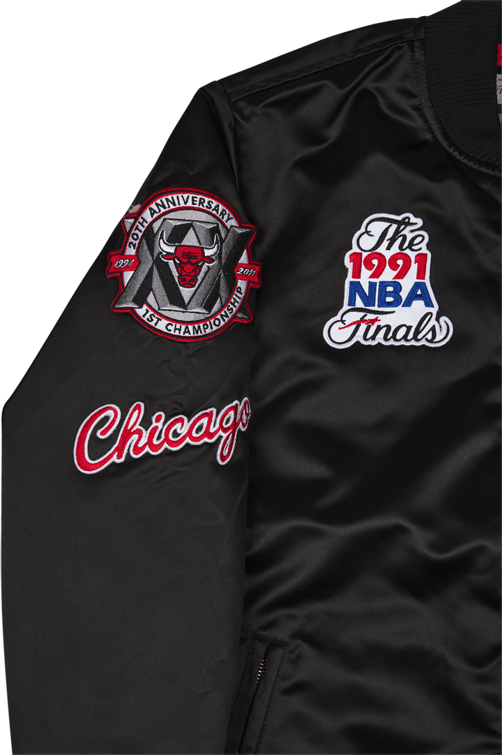 Bulls Flight Satin Bomber Jacket