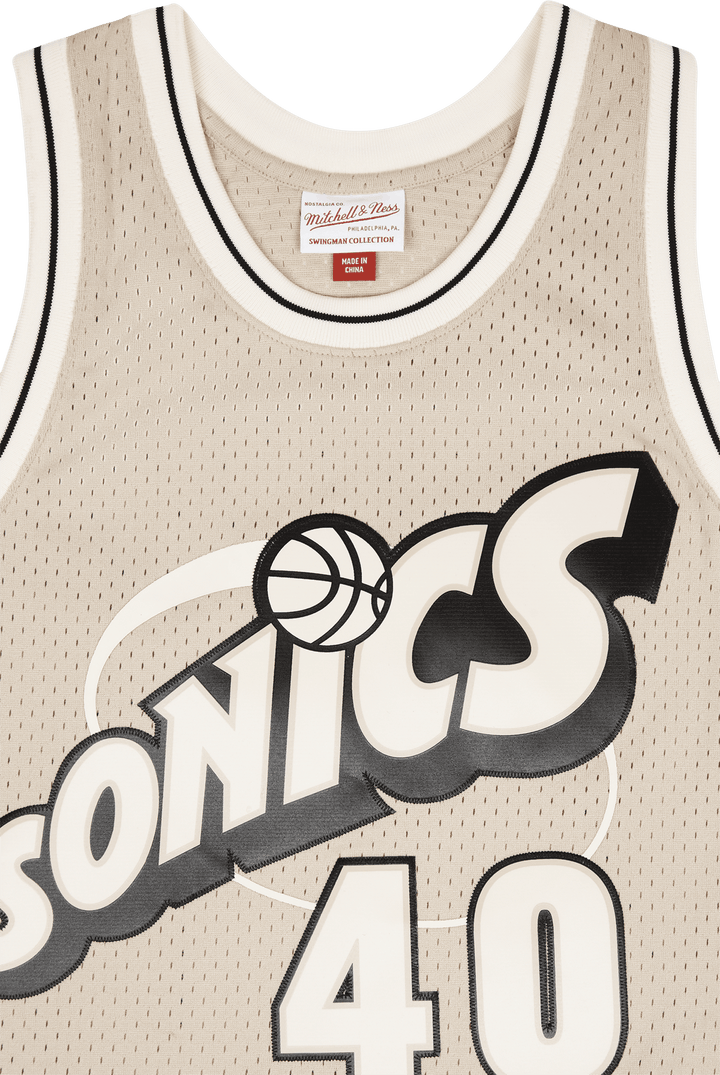 Supersonics Khaki Swingman Jersey