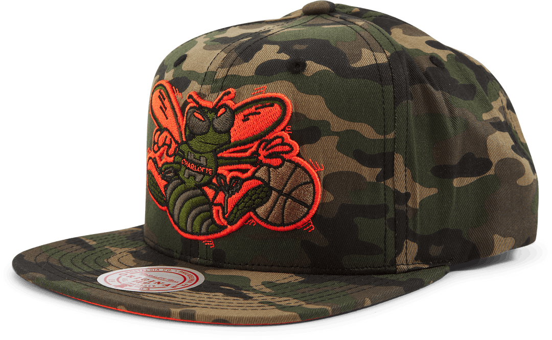 Hornets Neon Camo Pop Snapback HWC