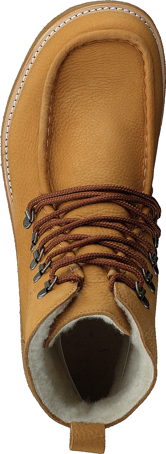 Boot With Wool Lining And Wide 2580 Camel
