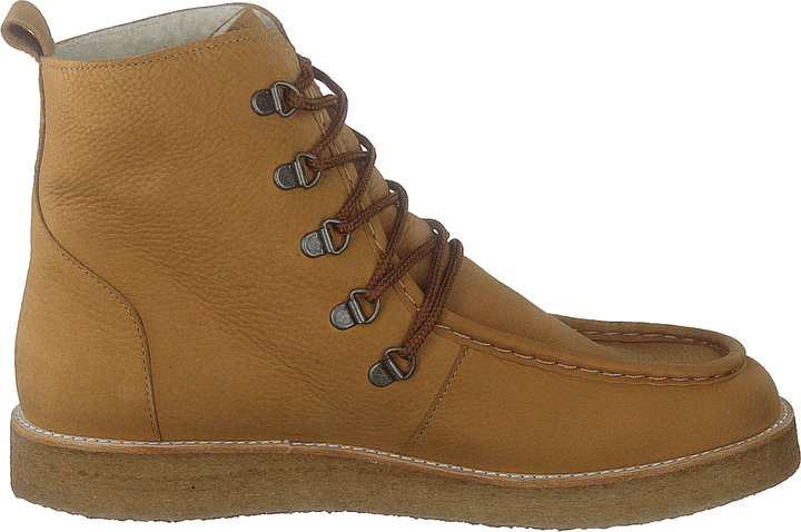 Boot With Wool Lining And Wide 2580 Camel