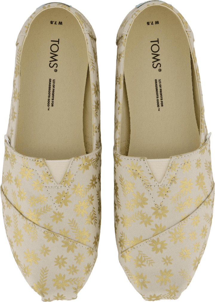 Alp Cloudbound Foil Floral Blo Natural Gold