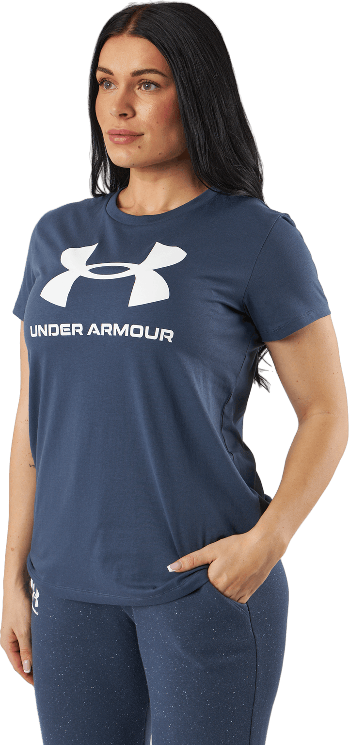 Ua Sportstyle Logo Ss Downpour Gray