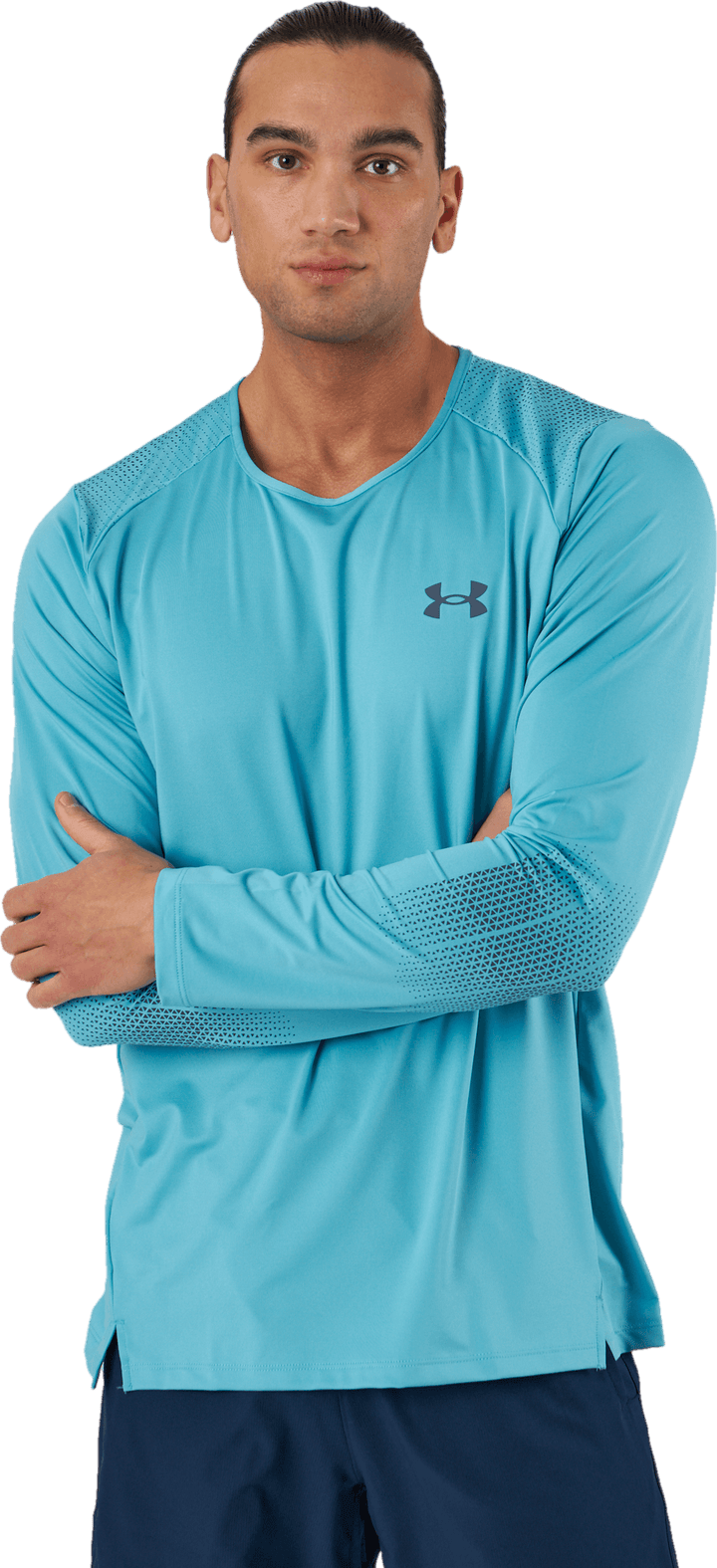 Ua Armourprint Ls Glacier Blue