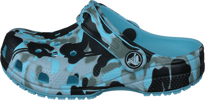Classic Spray Camo Clog Kids Arctic