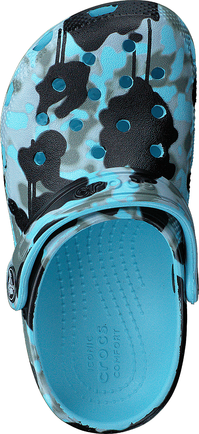 Classic Spray Camo Clog Kids Arctic