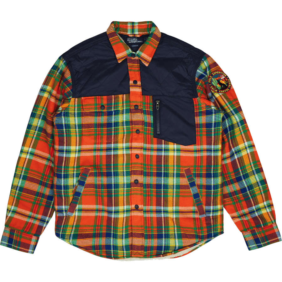 Outdoor Flannel-teck 5870 Orange/royal Multi