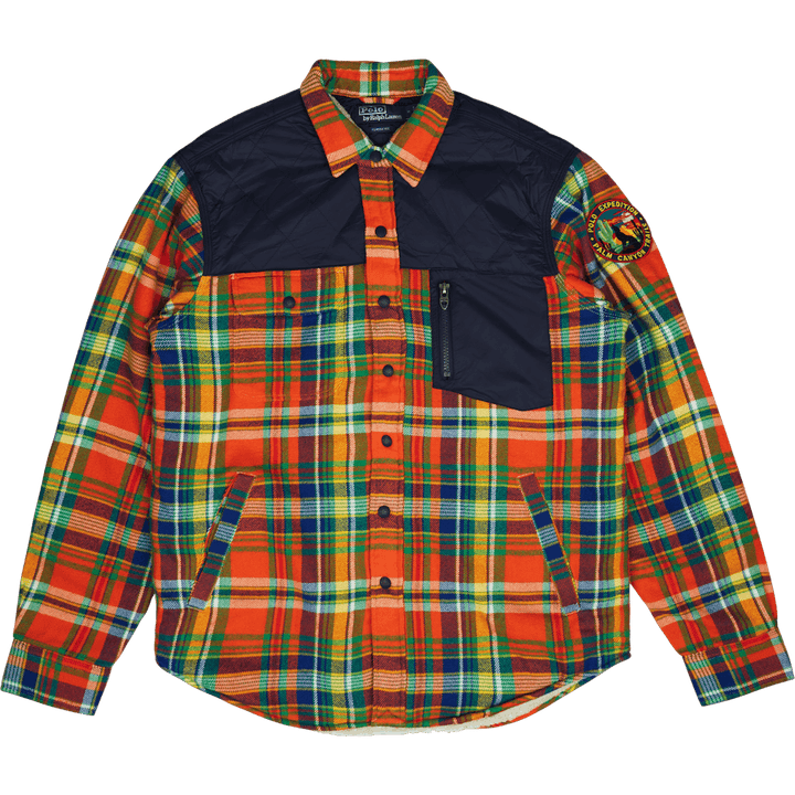 Outdoor Flannel-teck 5870 Orange/royal Multi