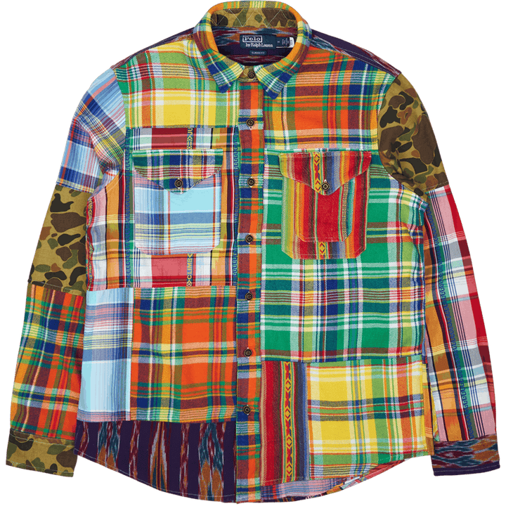 Klassisch geschnittenes Patchwork-Hemd 5869 Voyager Patchwork