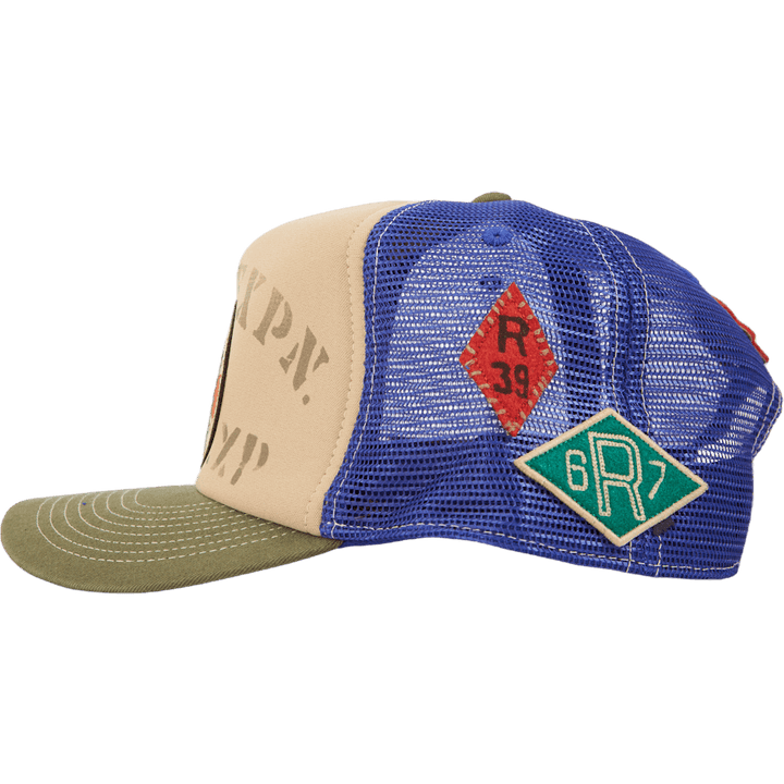 Bomuld Chino-retro Crwn Sprt Vtge Khki/drk Sage/cty Ryl Mlt