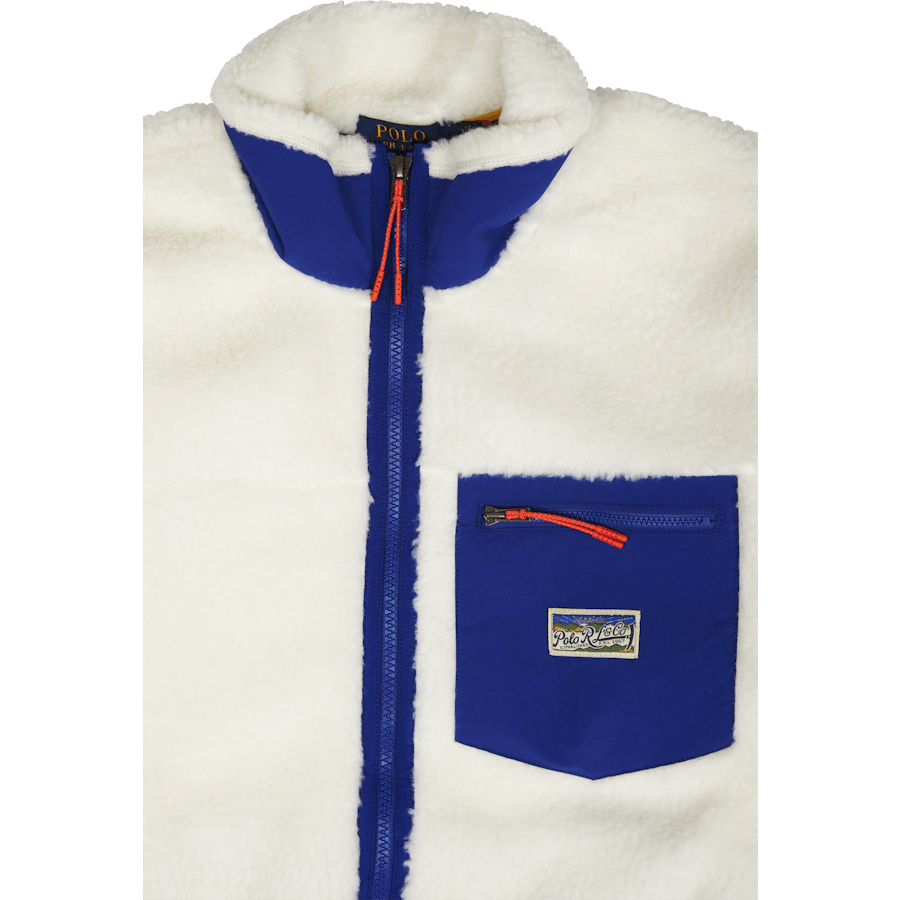 Bonded Pile Fleece Jacka Clubhouse Cream Multi