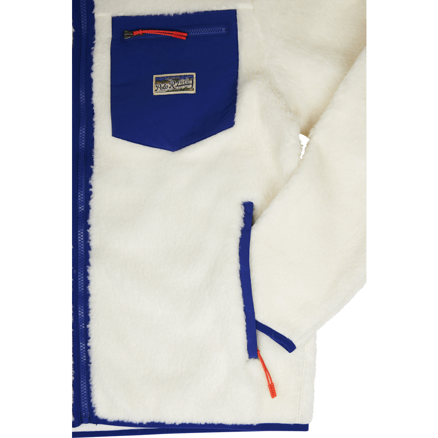 Bonded Pile Fleece Jacka Clubhouse Cream Multi