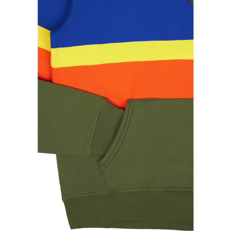 Striped Fleece Hoodie