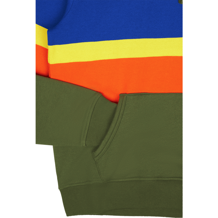 Striped Fleece Hoodie