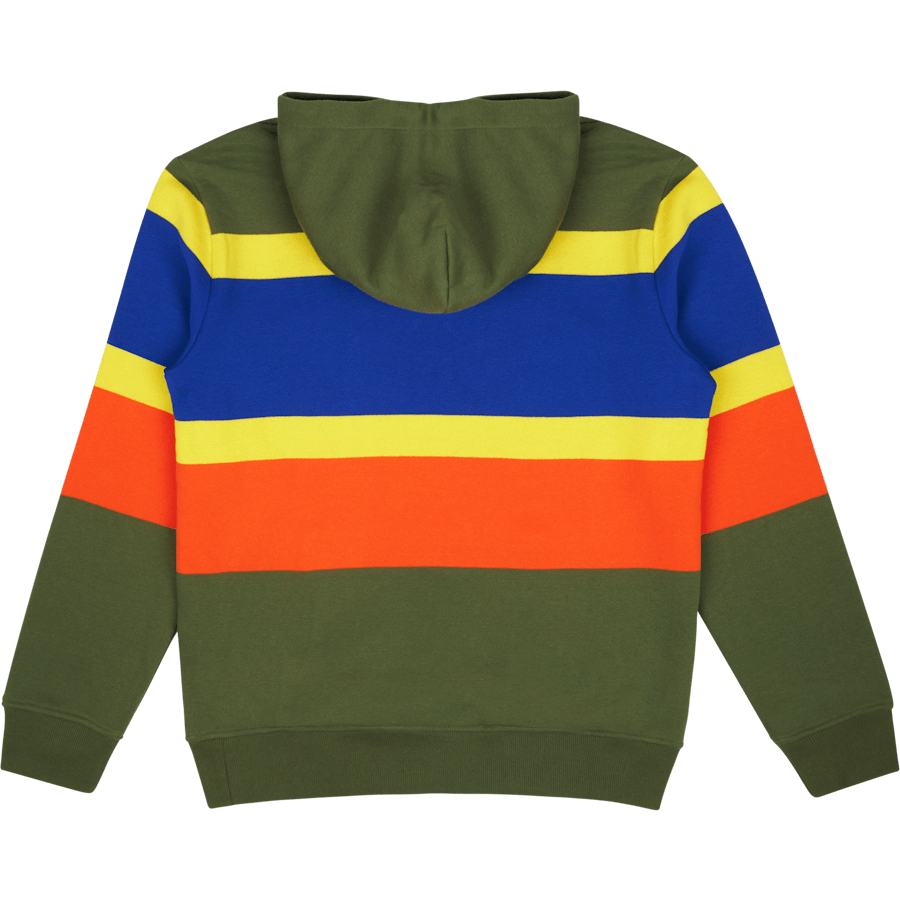 Striped Fleece Hoodie