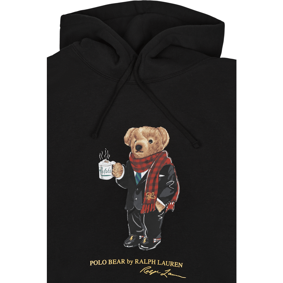 Lunar New Year Polo Bear Hoodie Polo Black