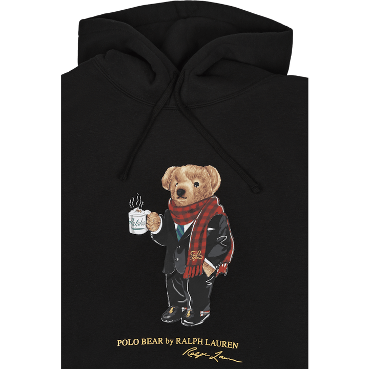 Lunar New Year Polo Bear Hoodie Polo Black