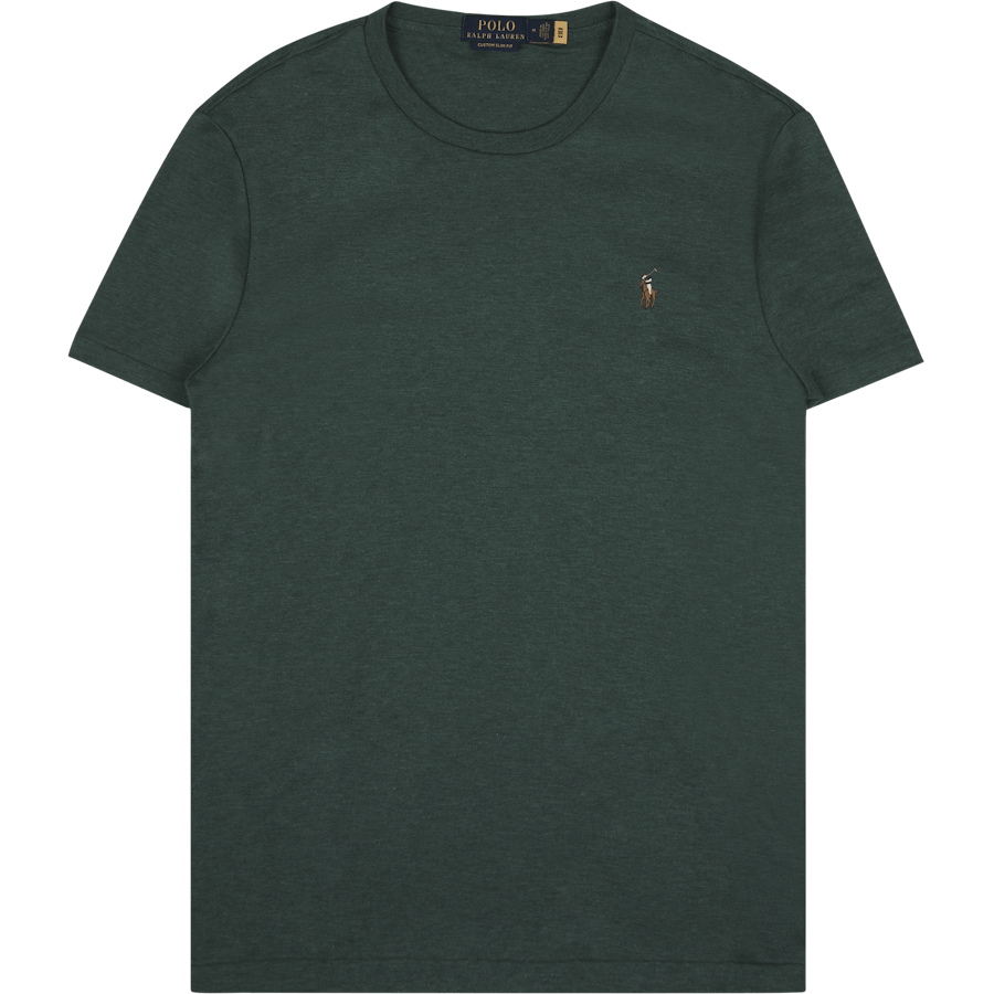 Custom Slim Fit T-shirt i mjuk bomull Verano Green Heather
