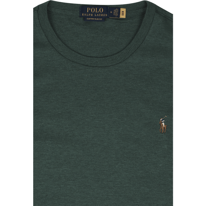 Custom Slim Fit T-shirt i mjuk bomull Verano Green Heather