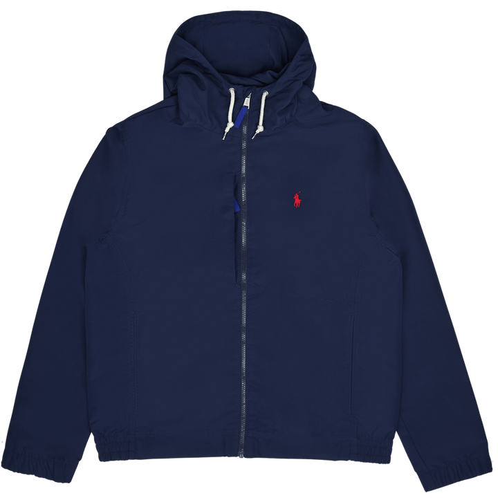 Packable Water-Repellent Hooded Jacket