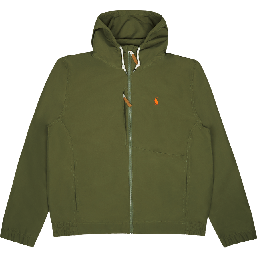 Packable Water-Repellent Hooded Jacket