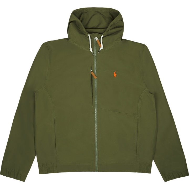 Packable Water-Repellent Hooded Jacket