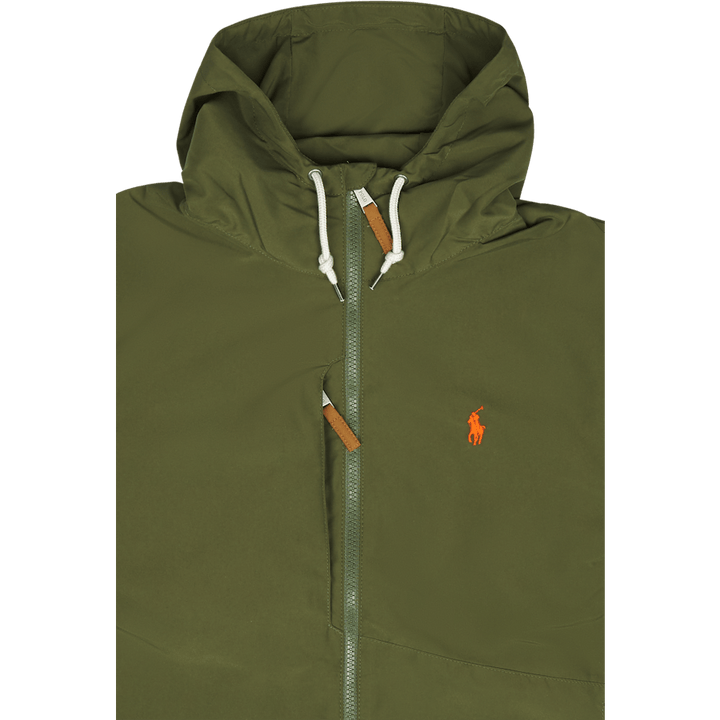 Packable Water-Repellent Hooded Jacket