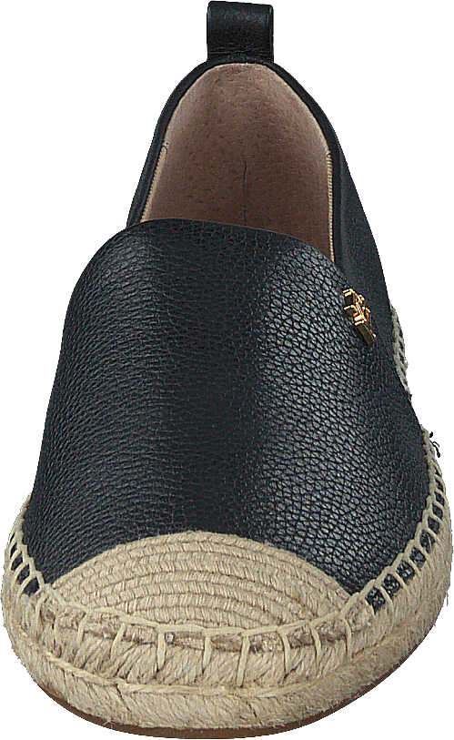 Cameryn IV Tumbled Leather Espadrille Black