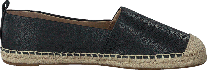 Cameryn IV Tumbled Leather Espadrille Black