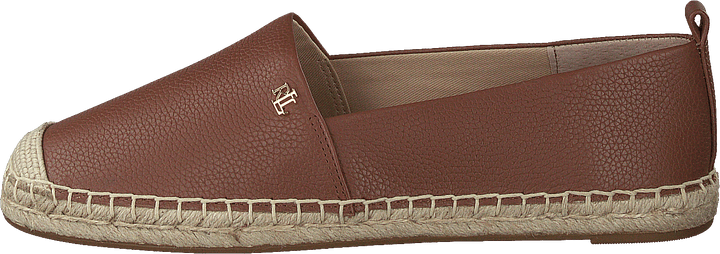 Cameryn IV Tumbled Leather Espadrille Deep Saddle Tan