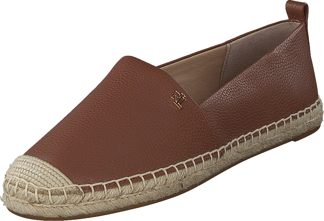 Cameryn IV Tumbled Leather Espadrille Deep Saddle Tan